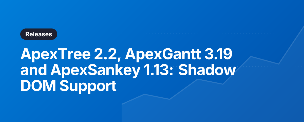 ApexTree 2.2, ApexGantt 3.19 and ApexSankey 1.13: Shadow DOM Support