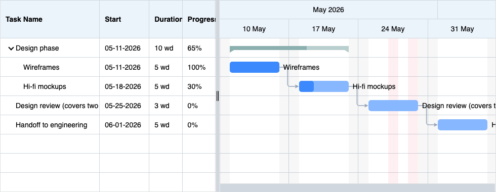 Working Calendar